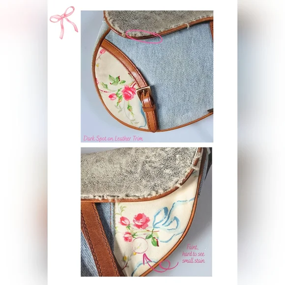 Dior Saddle Bag Denim Shearling - Picture 12 of 15